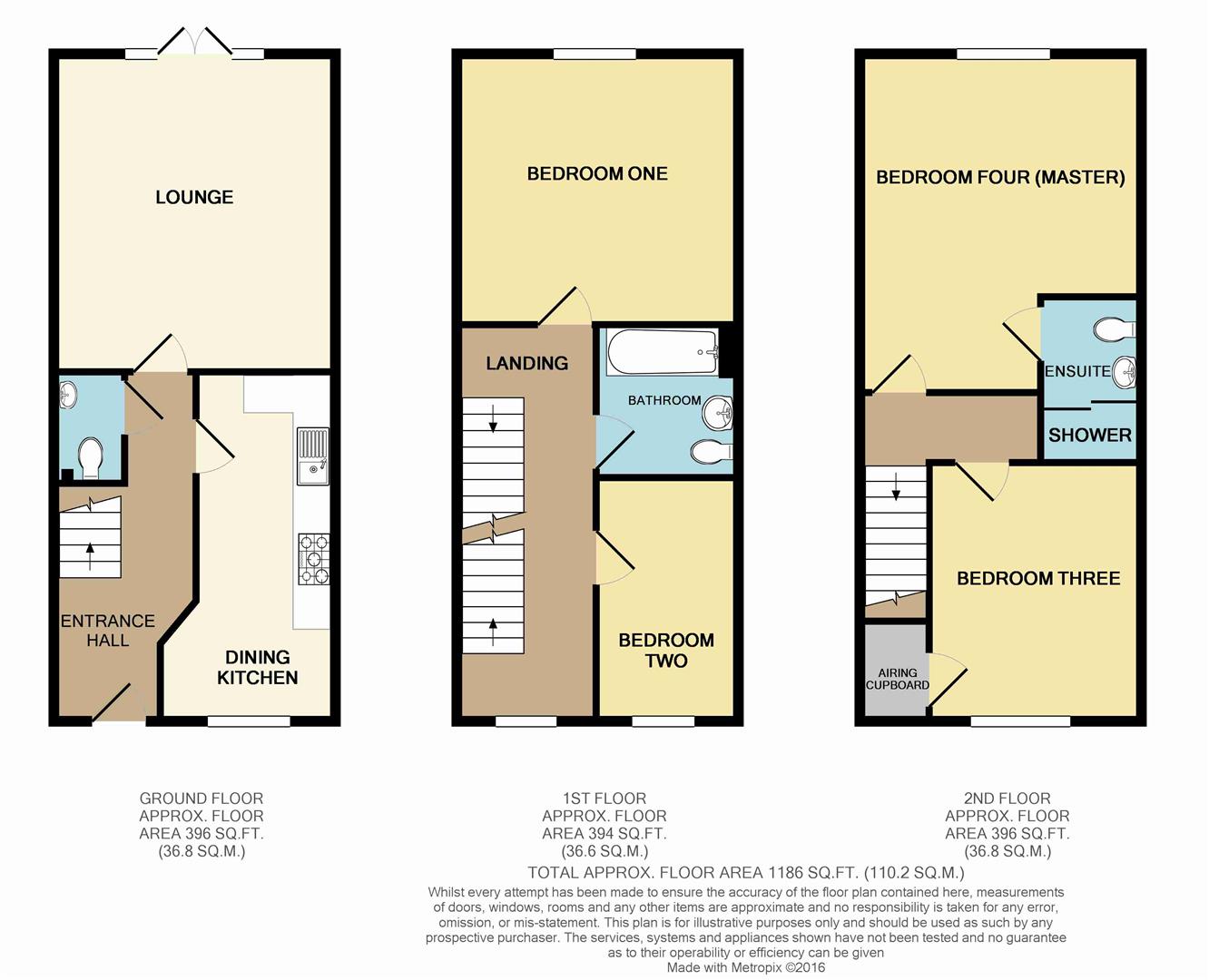 Floorplans For Myrtle Close, Sheffield