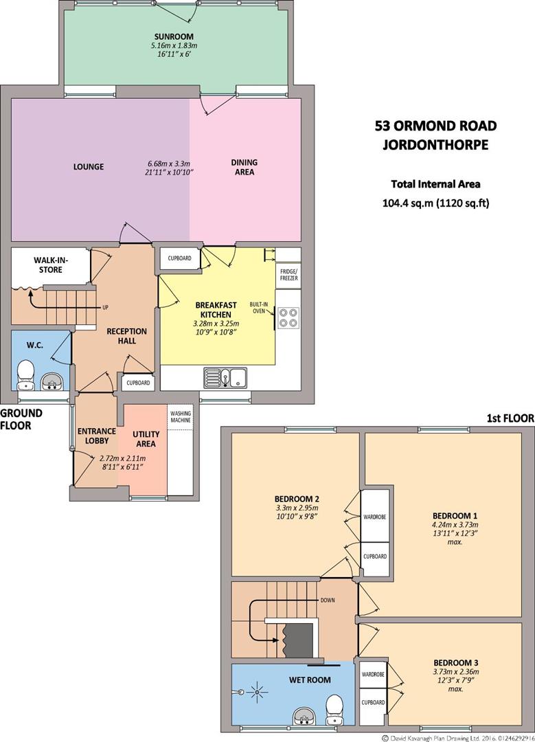 Floorplans For Ormond Road, Sheffield