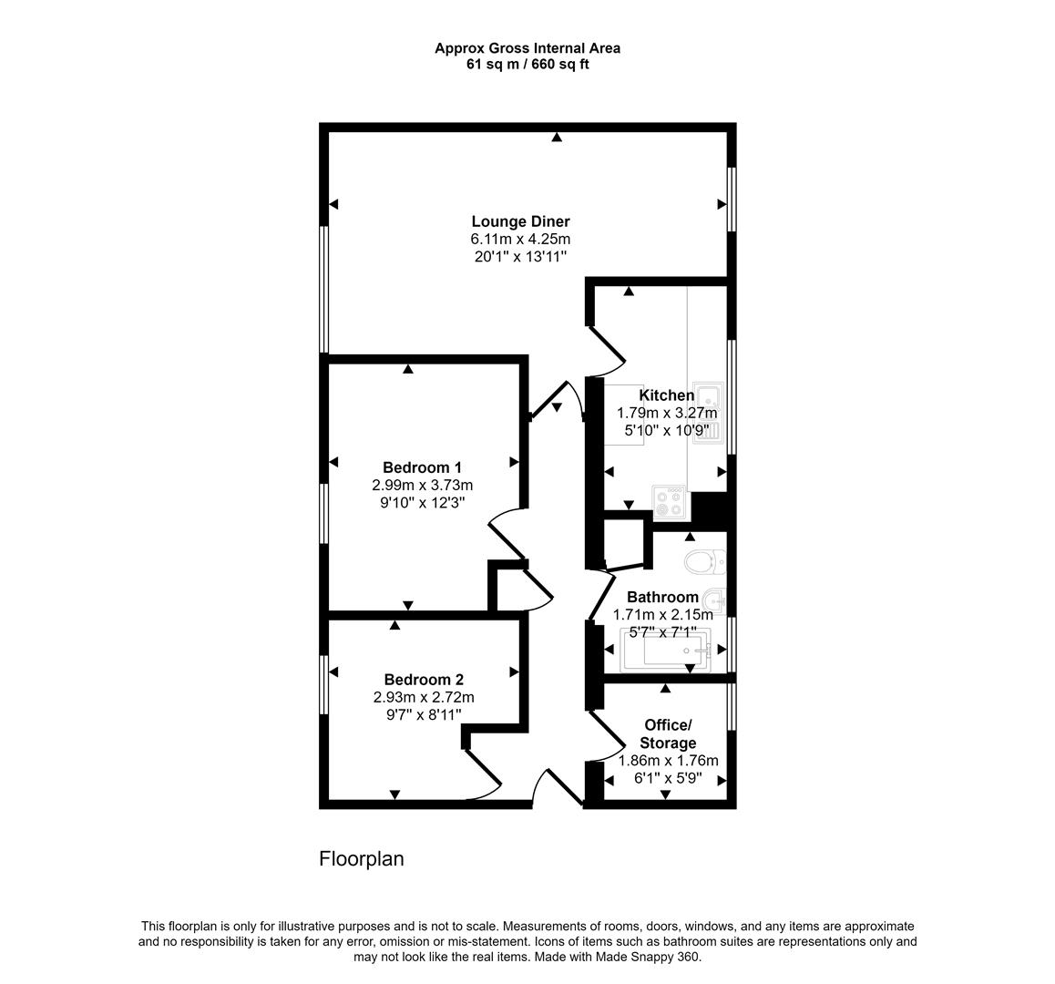 Floorplans For James Andrew Close, Sheffield