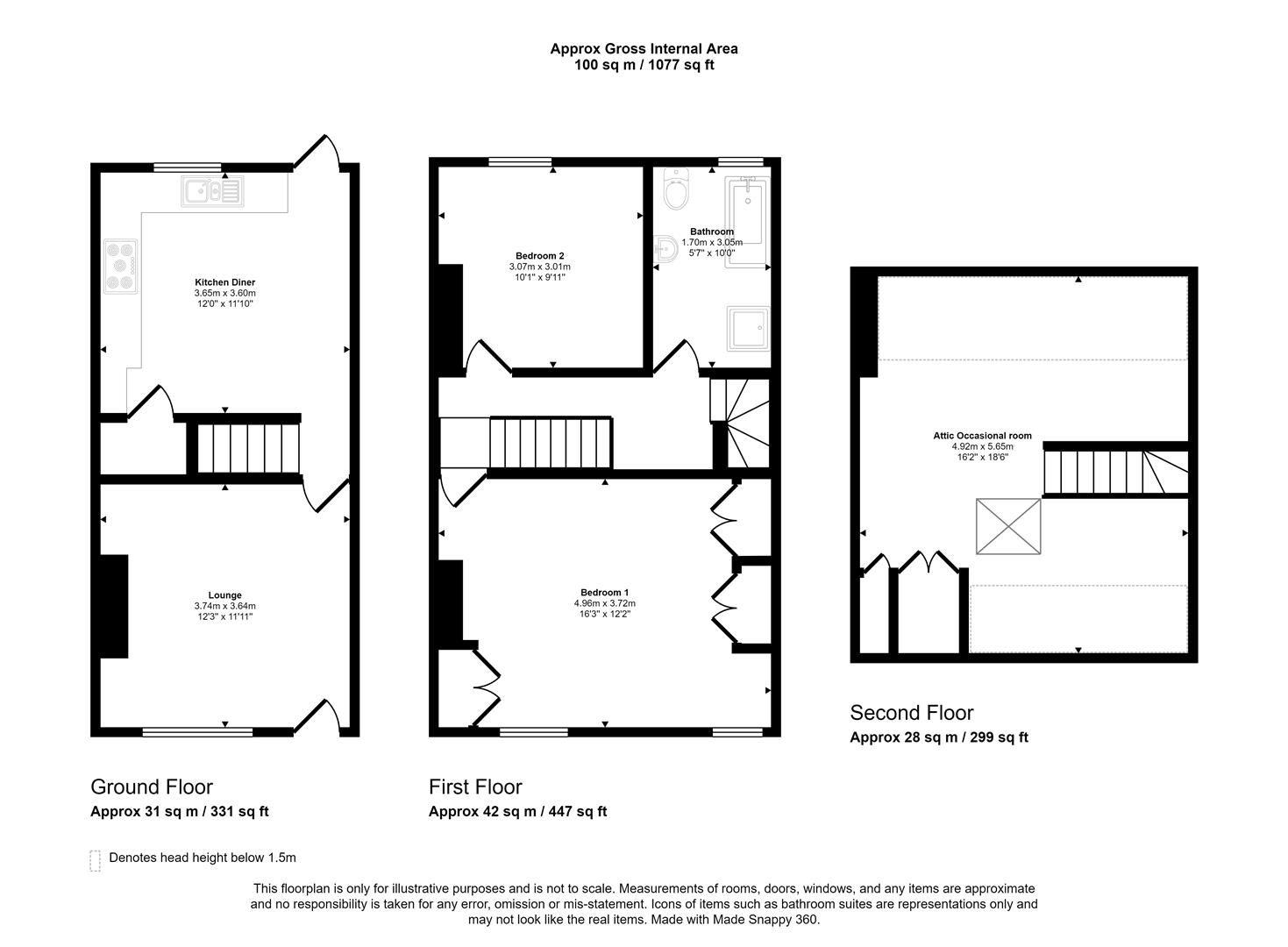 Floorplans For Cartmell Road, Sheffield