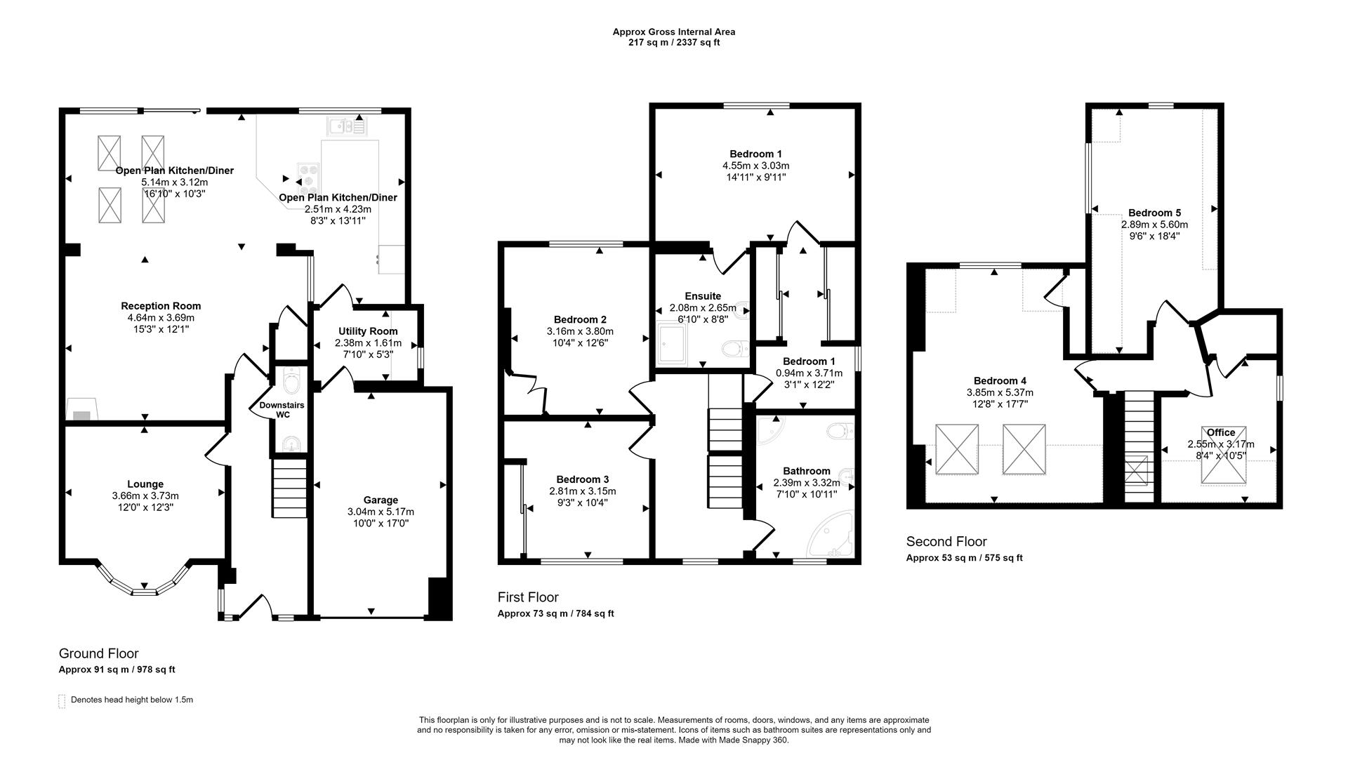 Floorplans For Pingle Avenue, Sheffield