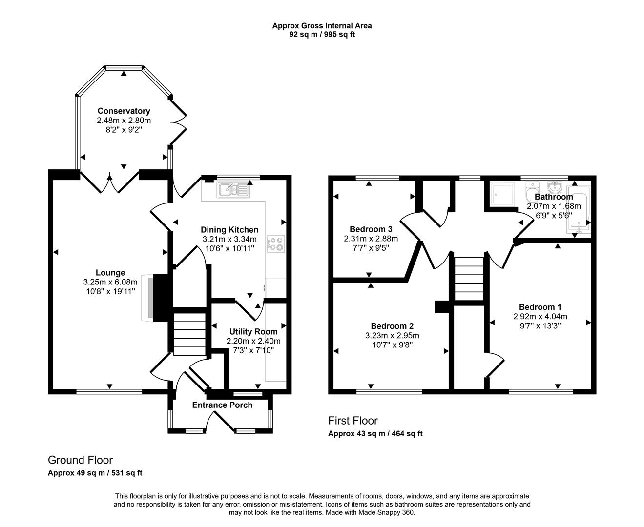 Floorplans For Arnold Avenue, Sheffield