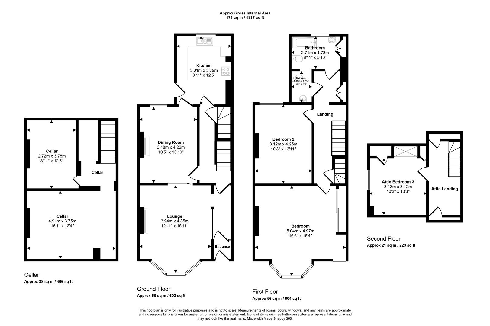 Floorplans For Brook Road, Sheffield