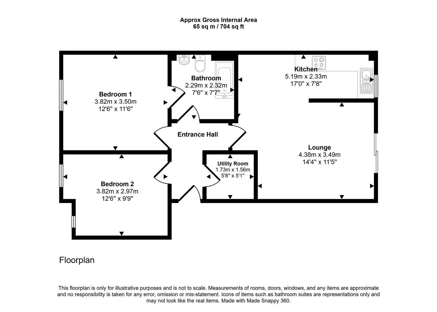 Floorplans For Chesterfield Road, Sheffield