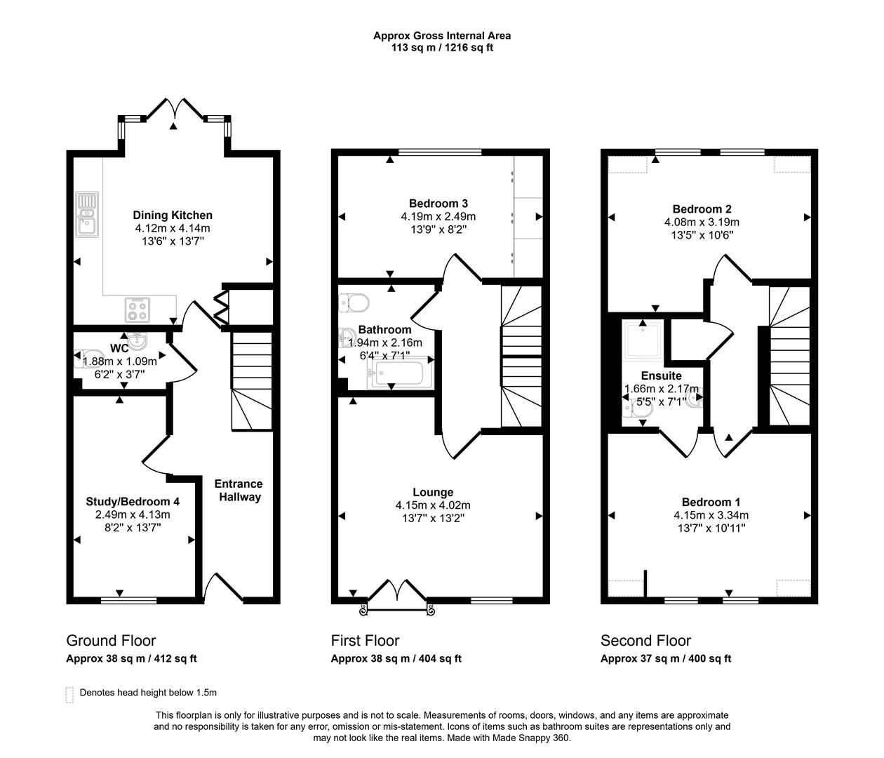 Floorplans For Normanton Spring Road, Sheffield