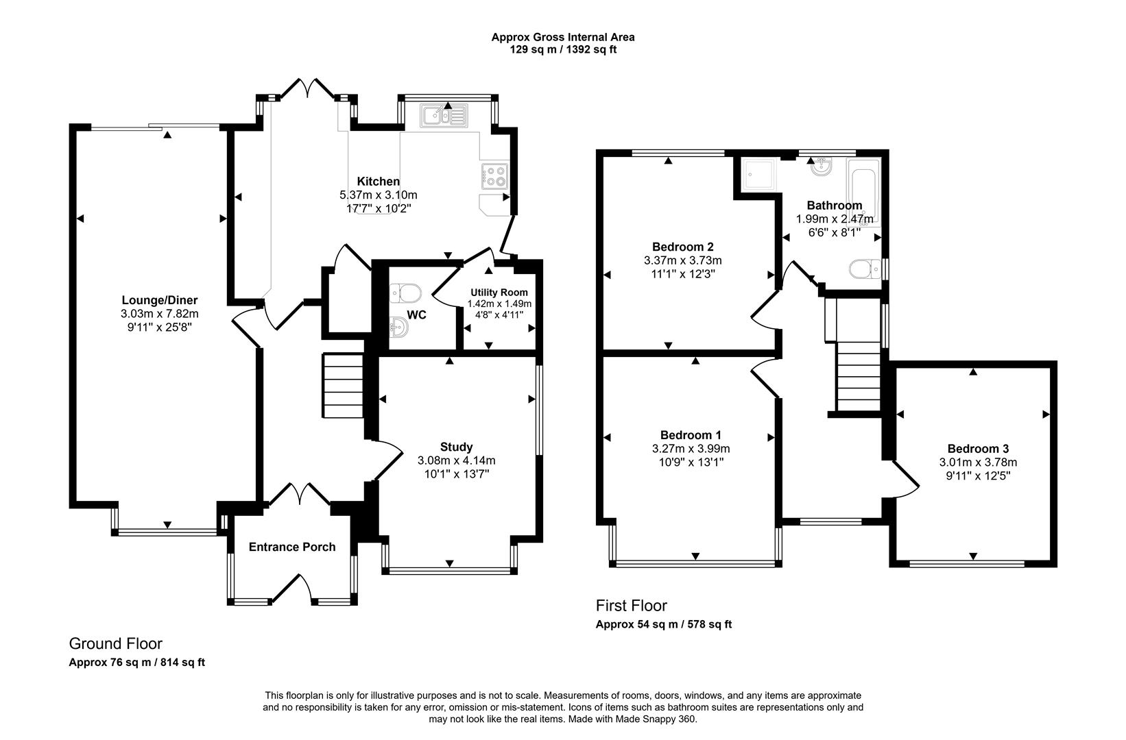 Floorplans For Ashurst Close, Sheffield