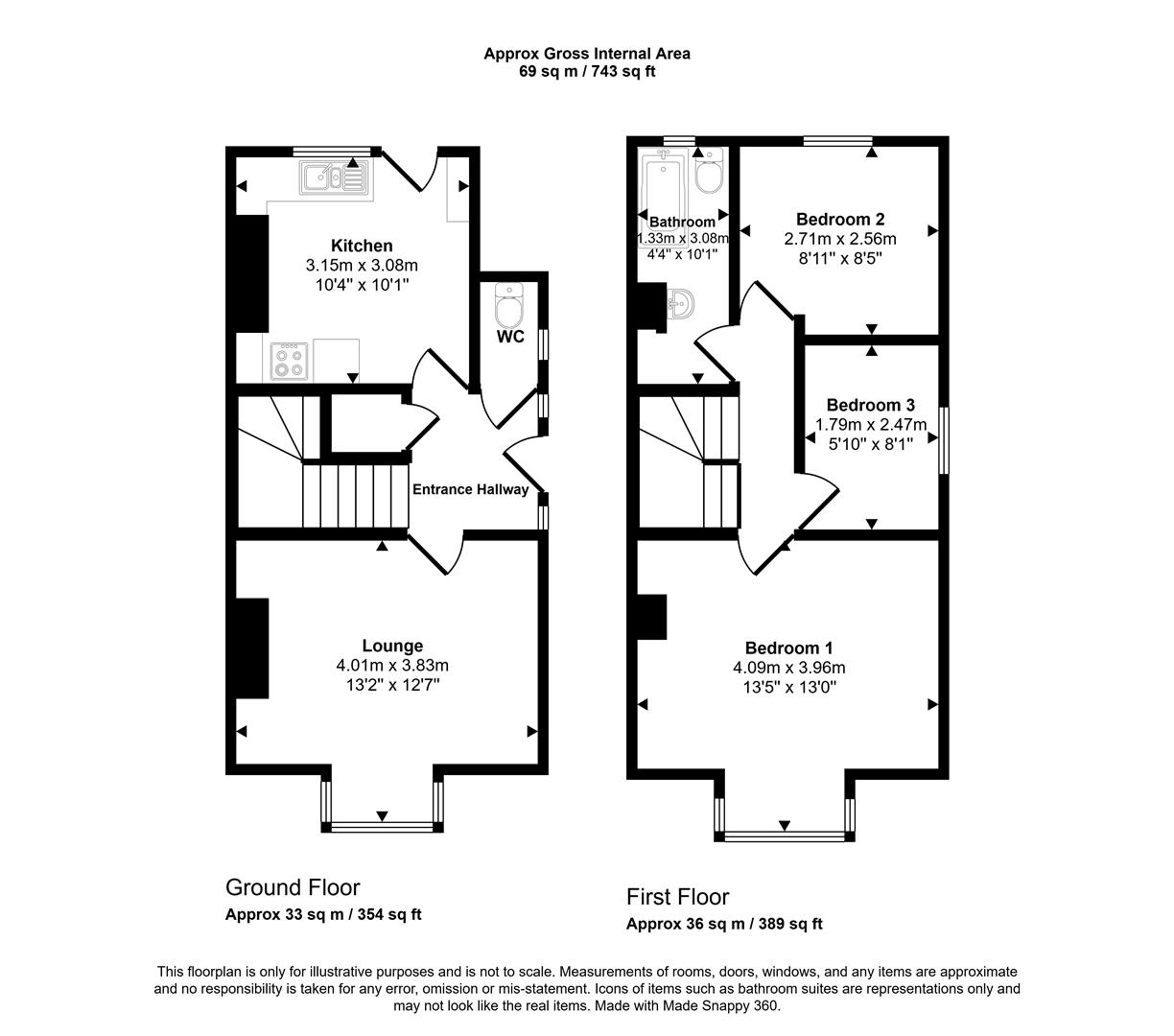 Floorplans For 9 Chatsworth Park GroveSheffield