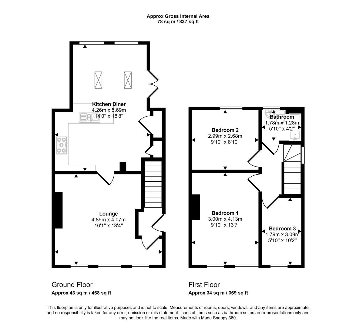 Floorplans For Hartopp Close, Sheffield
