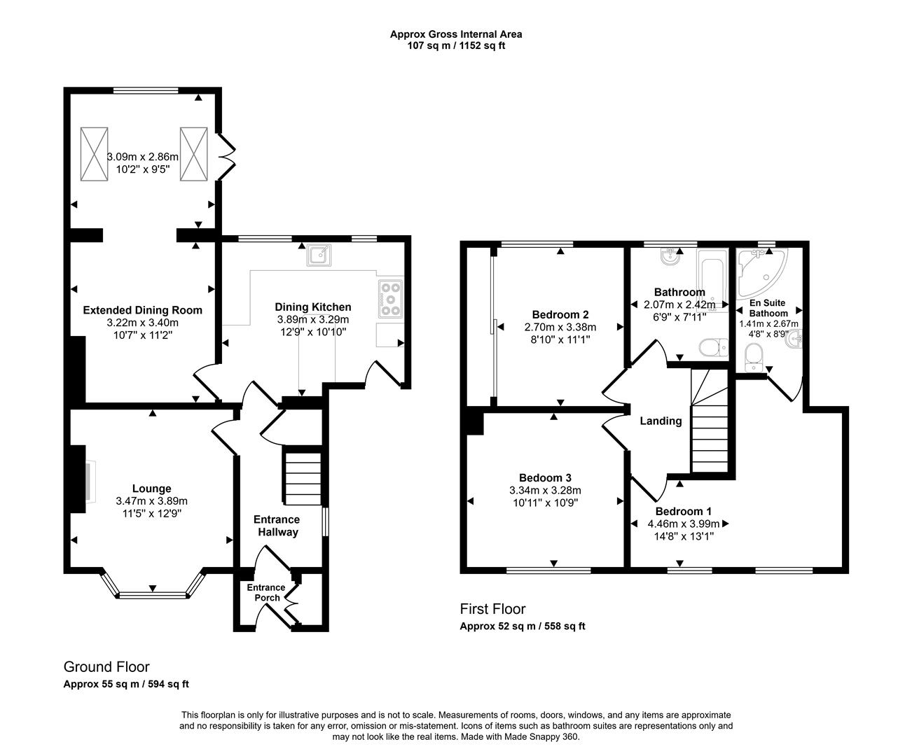 Floorplans For Meadow Head Avenue, Sheffield