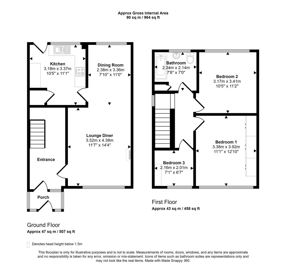Floorplans For 129a Handley RoadSheffield