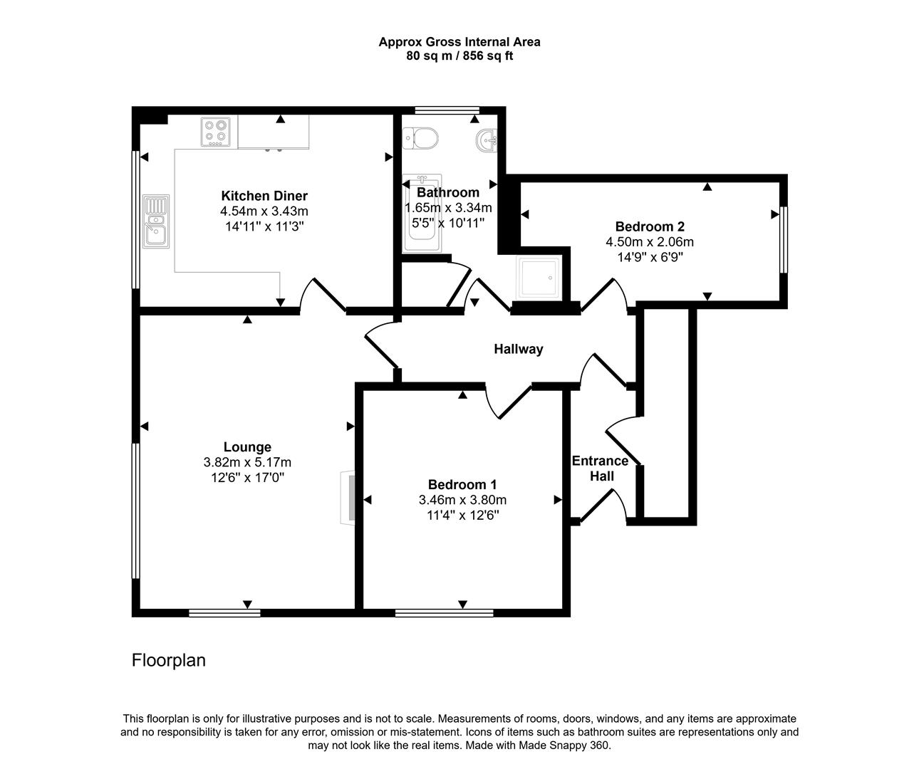 Floorplans For Chesterfield Road, Sheffield