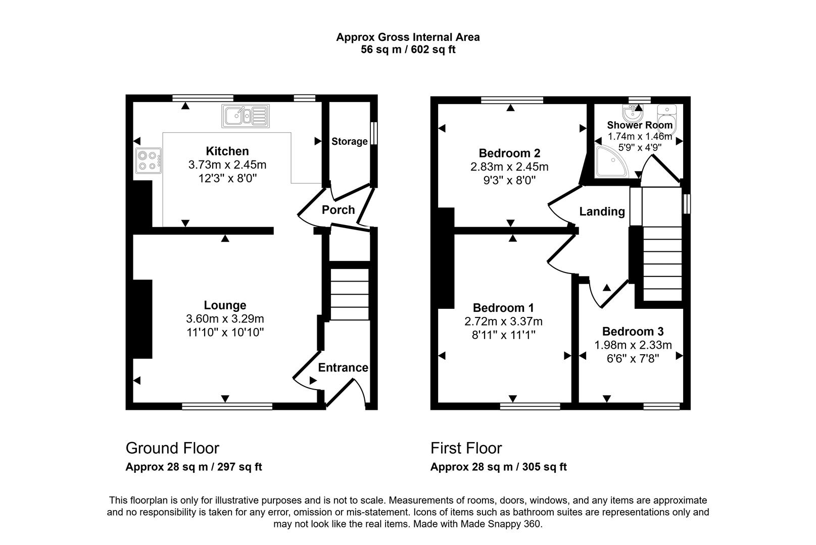 Floorplans For Harvey Clough Road, Sheffield