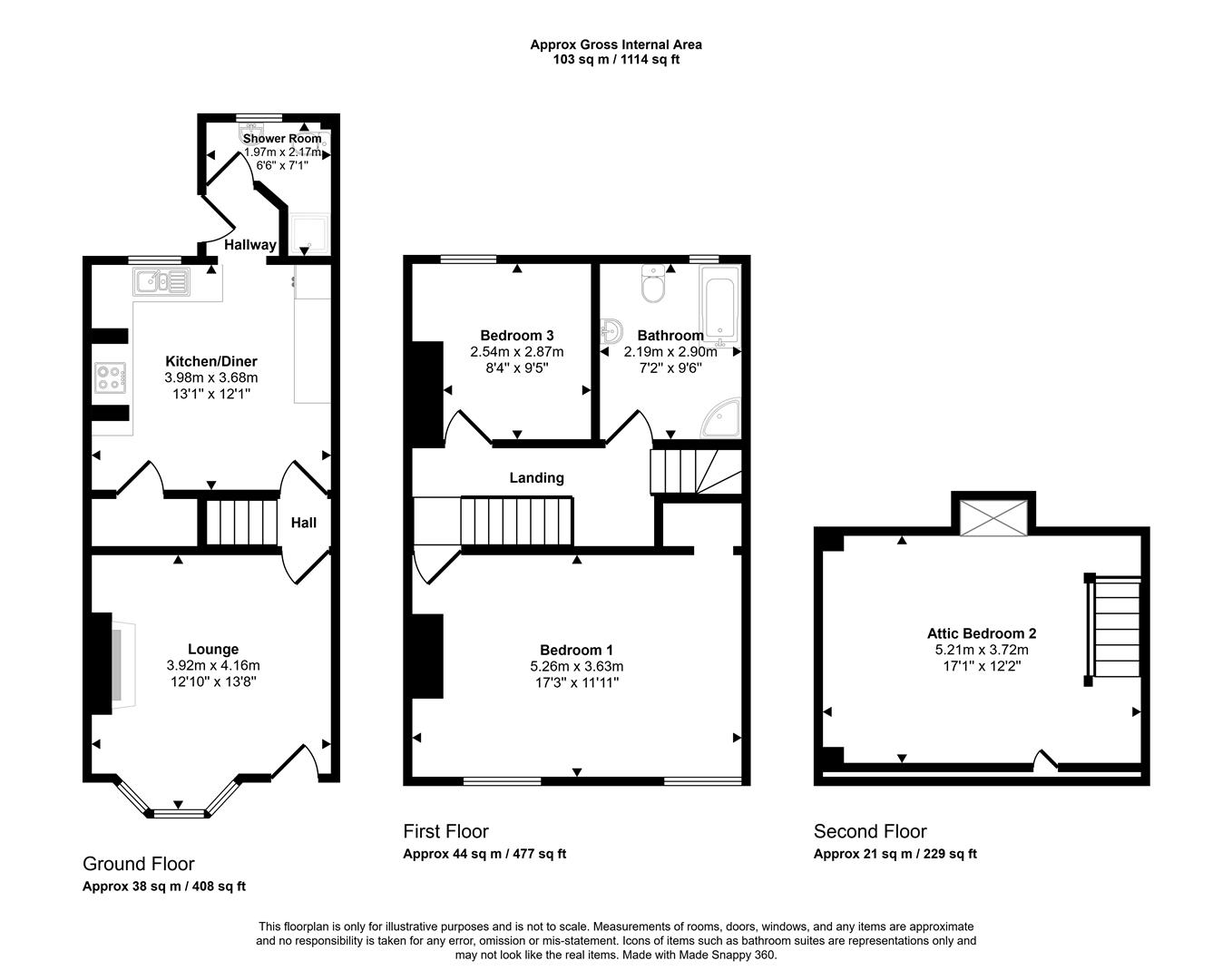 Floorplans For Woodseats House Road, Sheffield