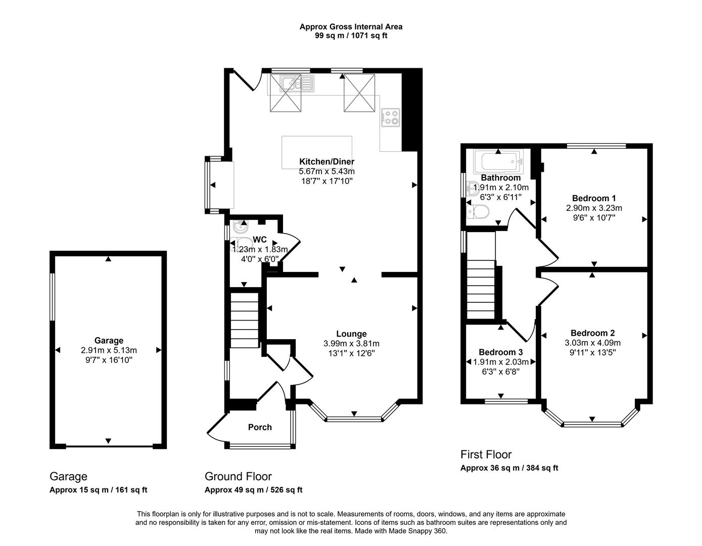 Floorplans For Mount View Road, Sheffield