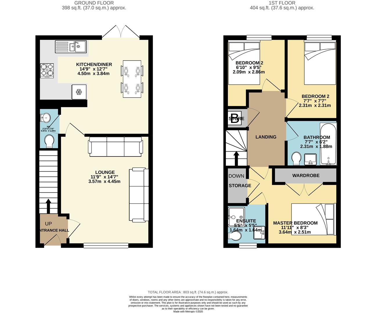 Floorplans For Haysden Lane, Sheffield