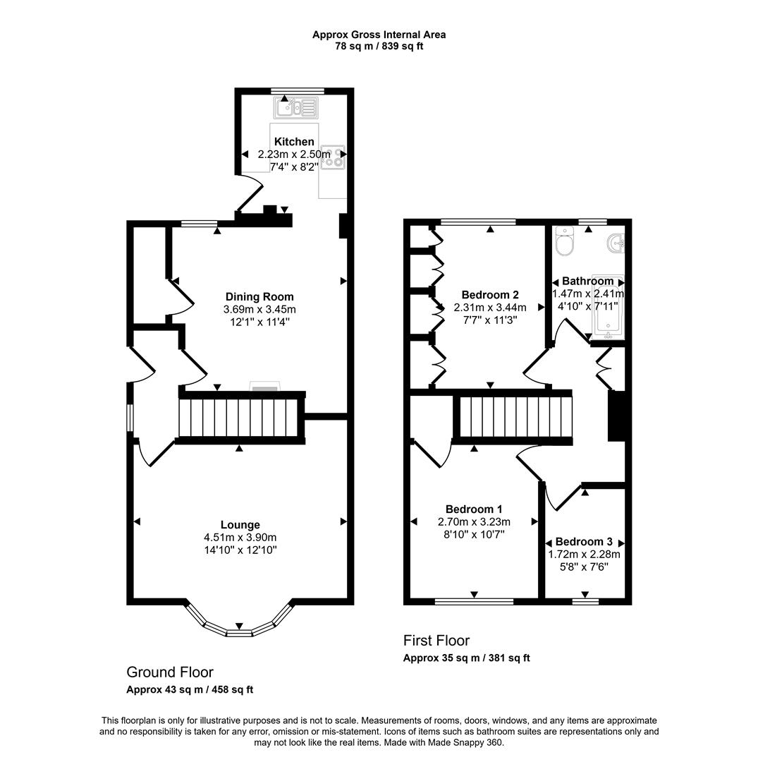 Floorplans For Clifton Avenue, Sheffield