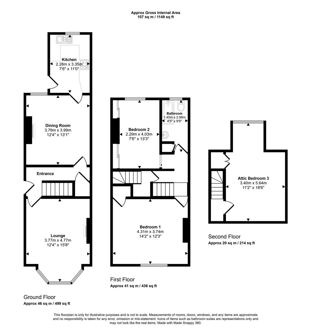 Floorplans For South View Road, Sheffield
