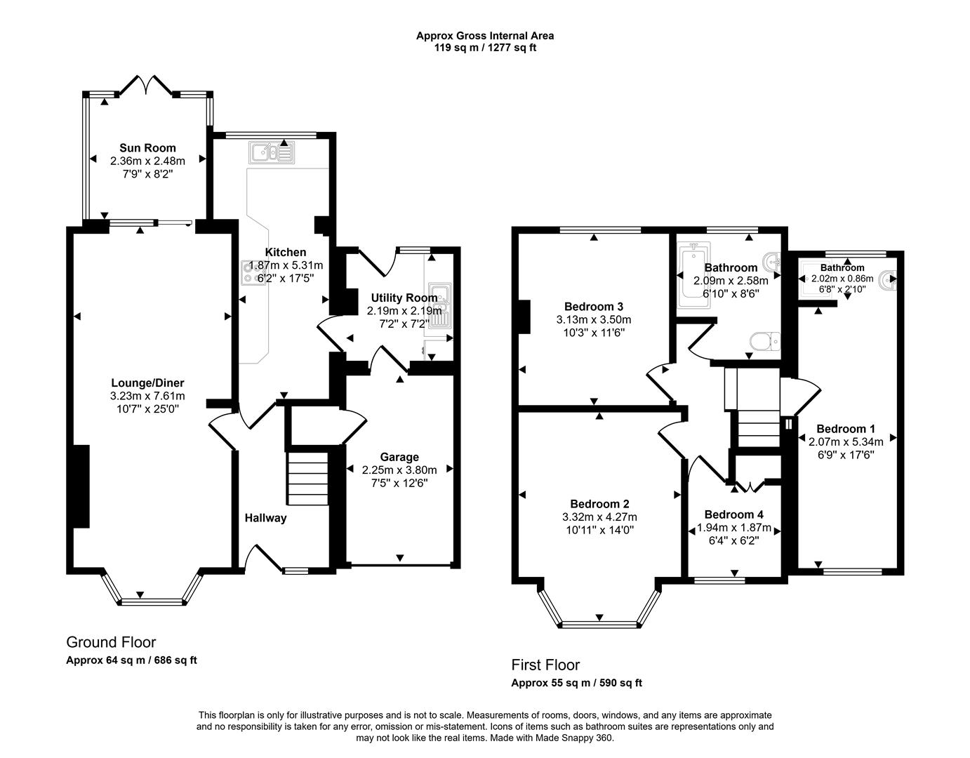 Floorplans For Old Park Road, Sheffield