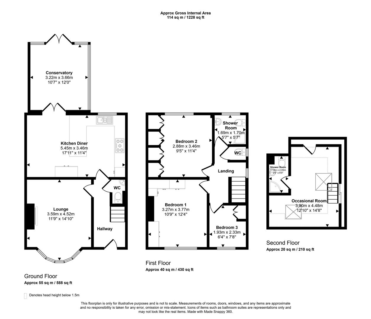 Floorplans For Hunstone Avenue, Sheffield