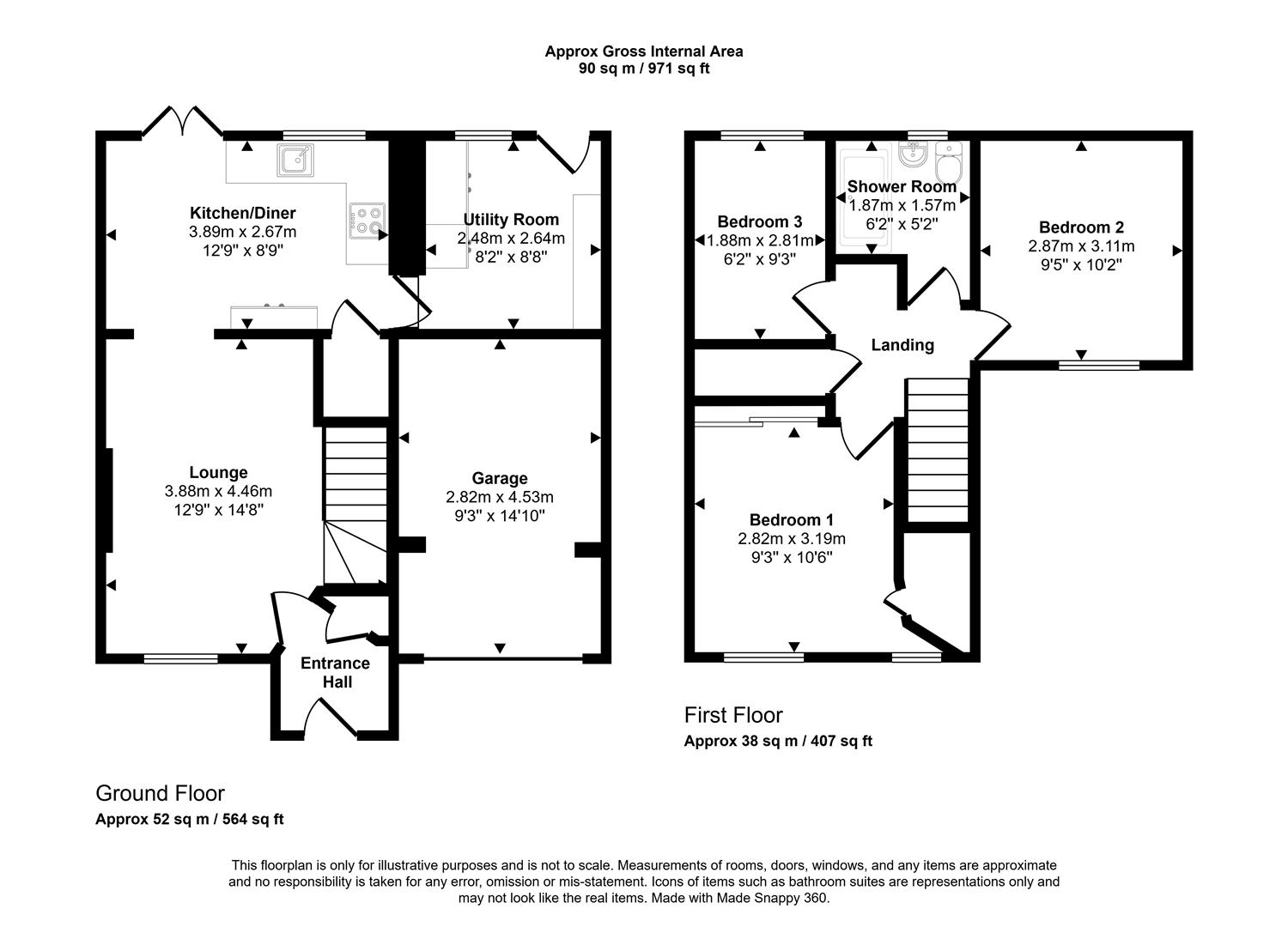 Floorplans For Jordanthorpe Green, Sheffield