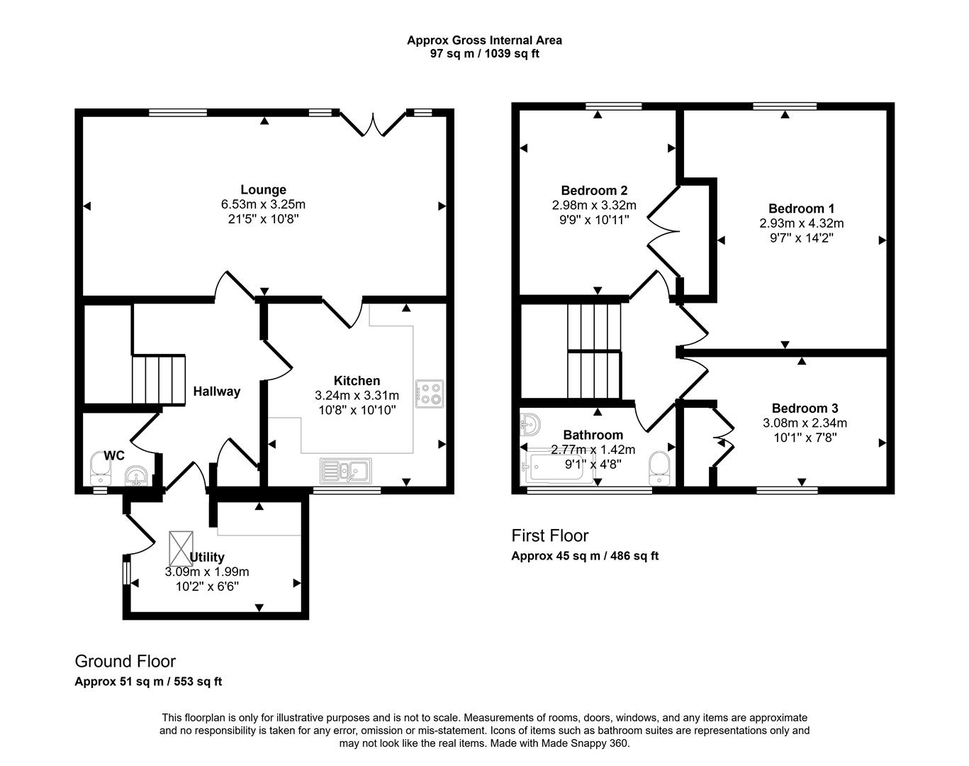 Floorplans For Ormond Road, Sheffield