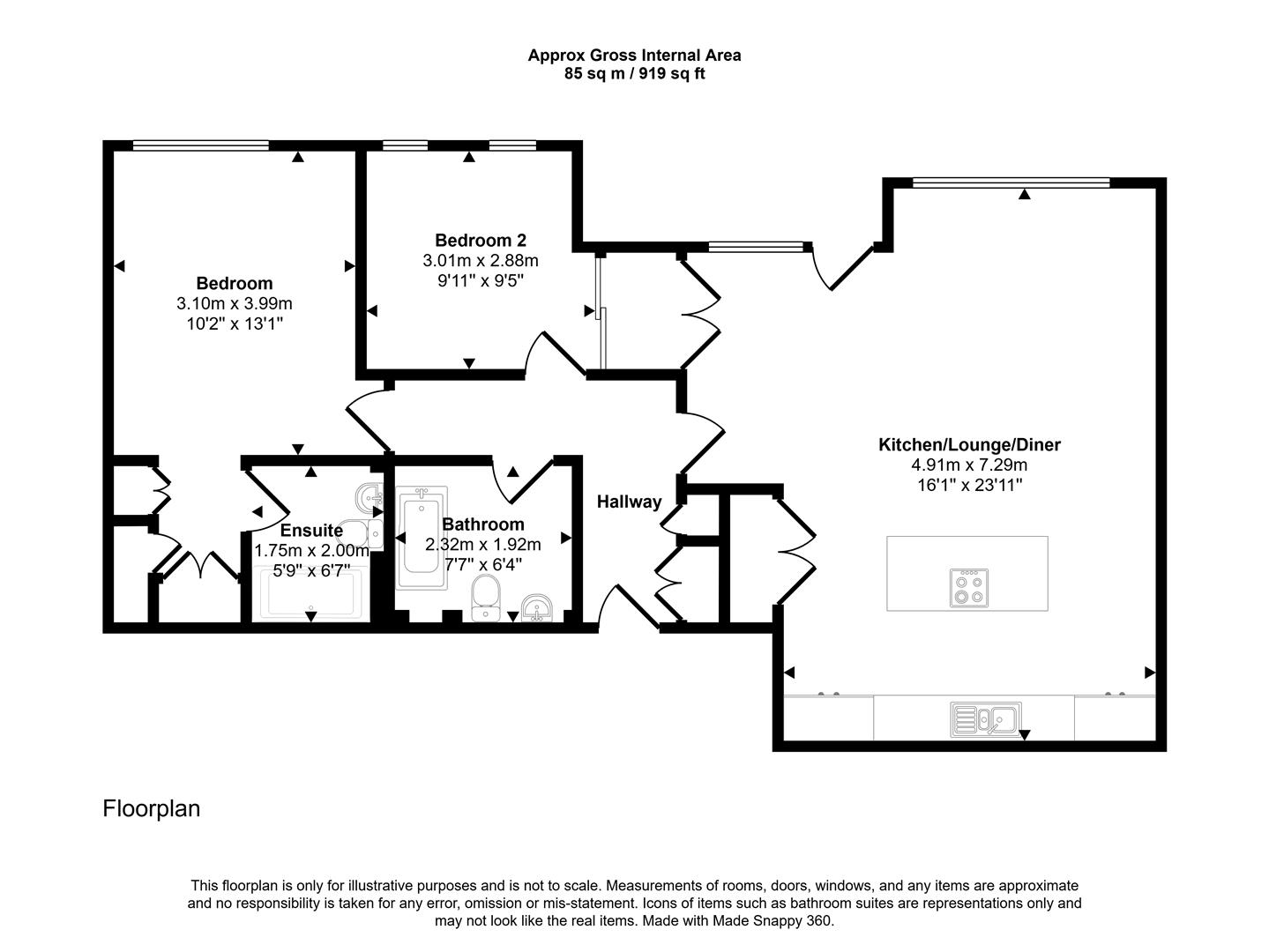 Floorplans For Chelsea Heights, Sheffield
