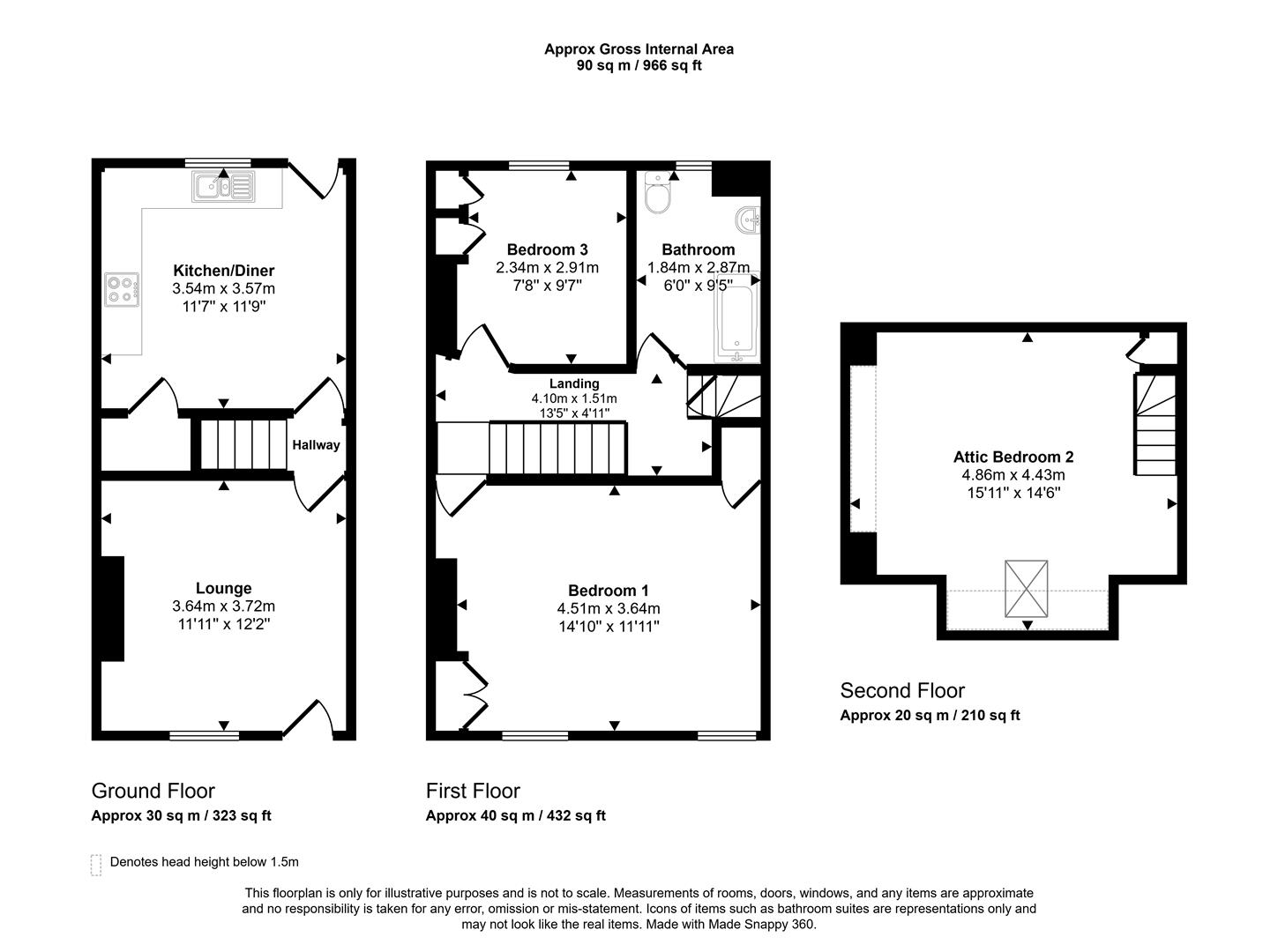 Floorplans For Valley Road, Sheffield