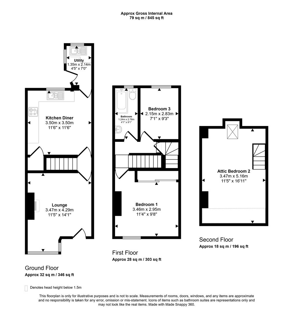 Floorplans For Empire Road, Sheffield