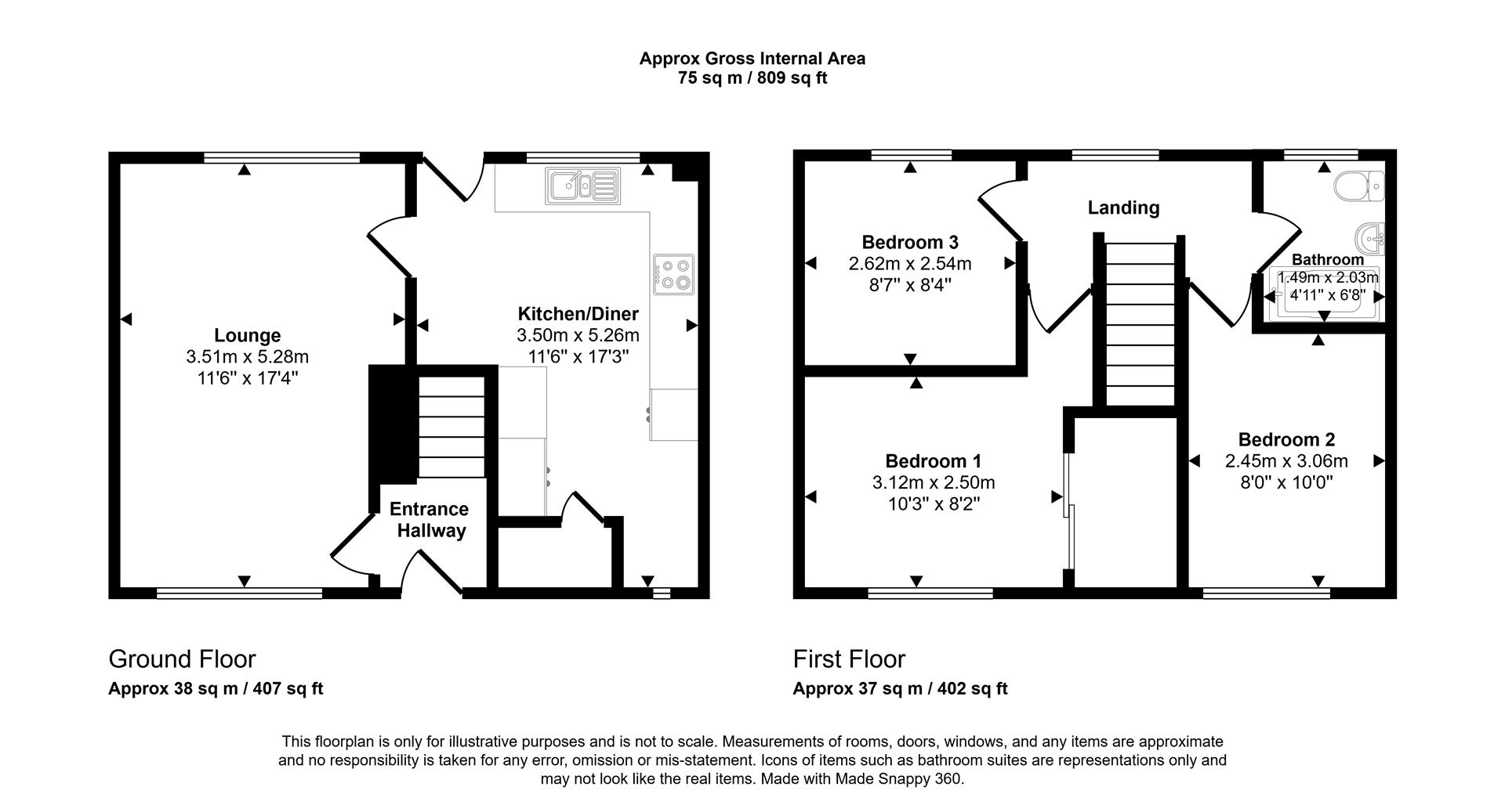 Floorplans For Atlantic Crescent, Sheffield