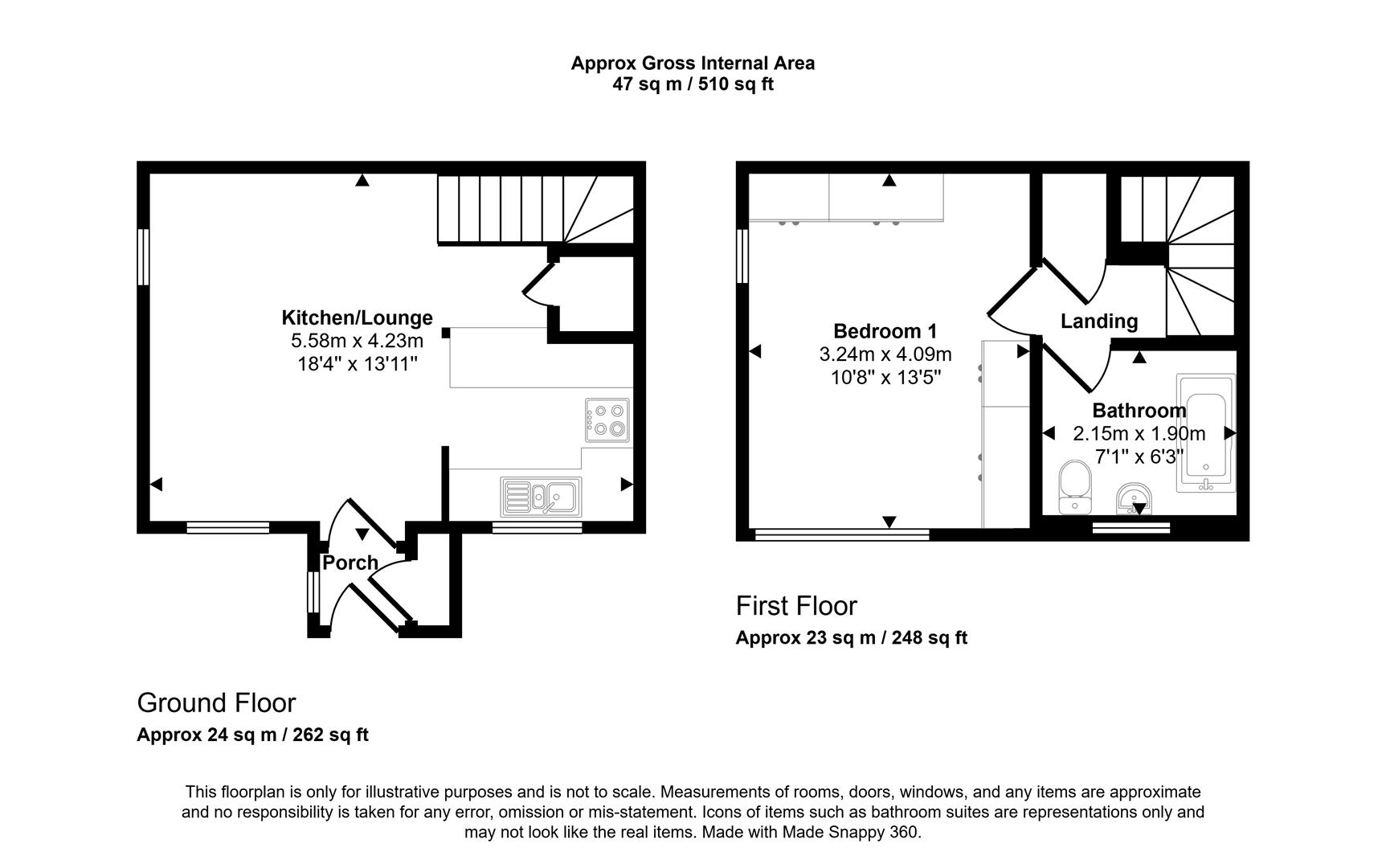 Floorplans For Sandby Court, Sheffield