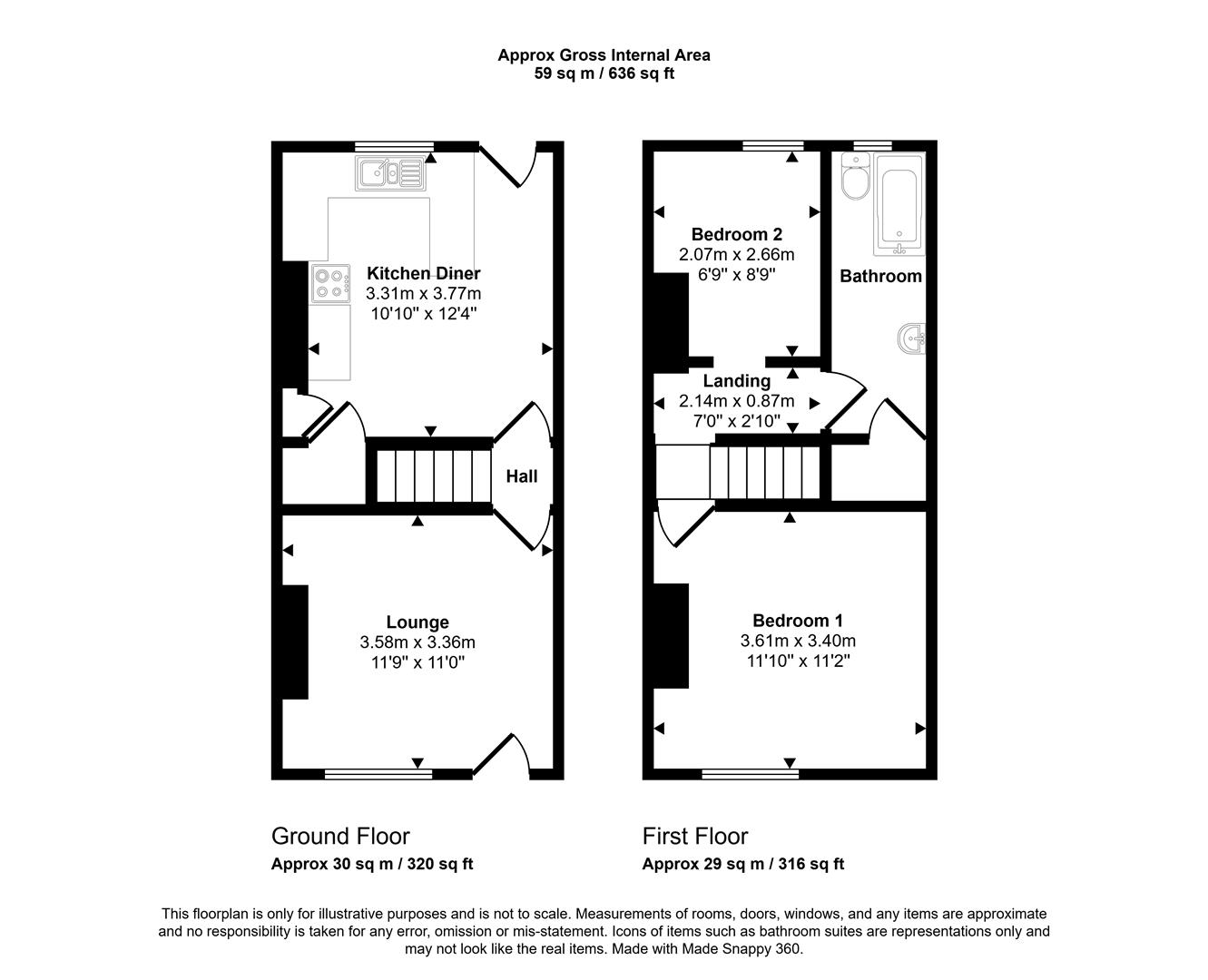 Floorplans For Woodseats Road, Sheffield