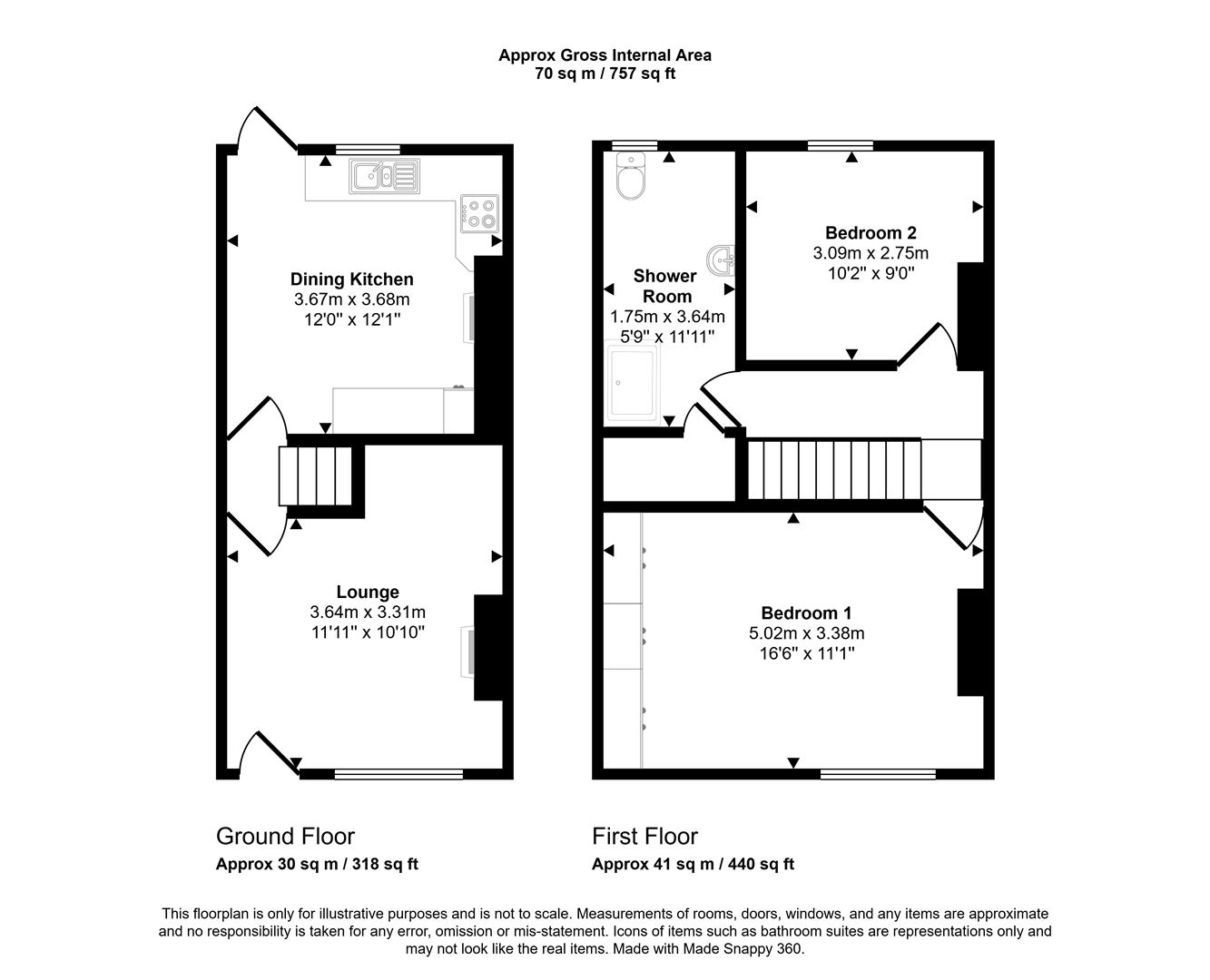 Floorplans For Derbyshire Lane, Sheffield
