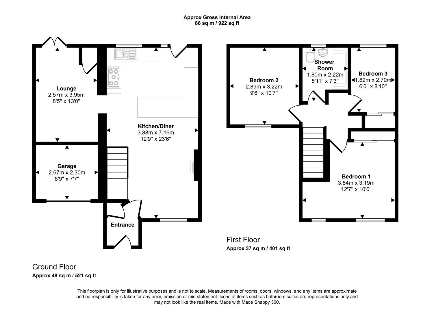 Floorplans For Jordanthorpe Green, Sheffield