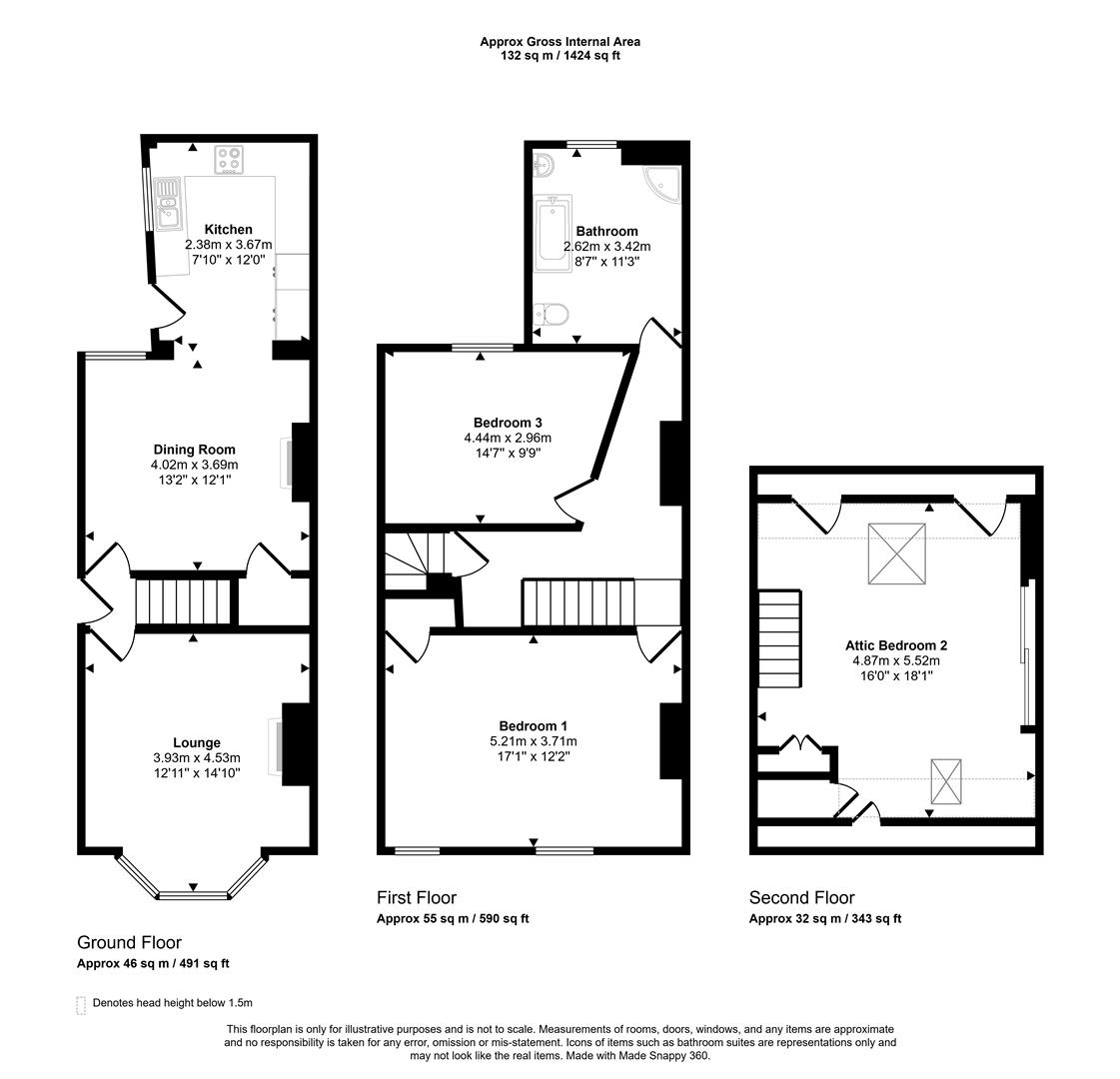 Floorplans For Chesterfield Road, Sheffield