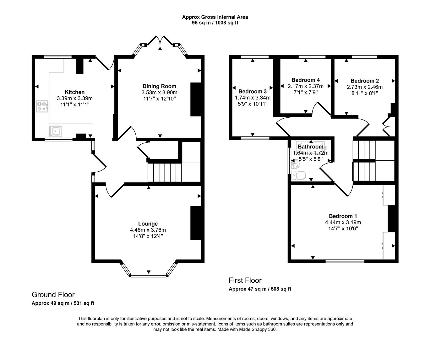 Floorplans For Oliver Road, Sheffield