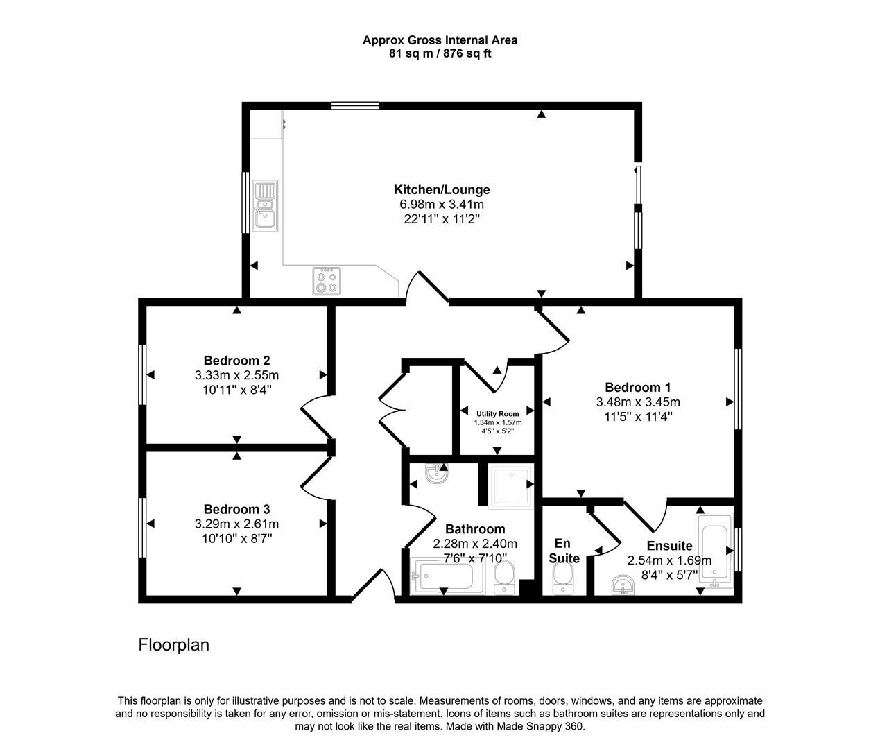 Floorplans For Chesterfield Road, Sheffield
