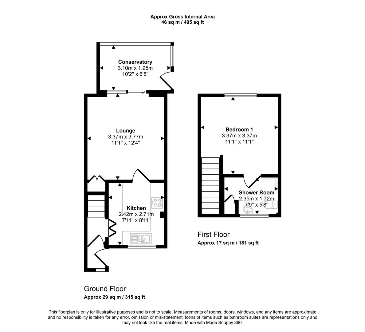 Floorplans For Oakes Park View, Sheffield