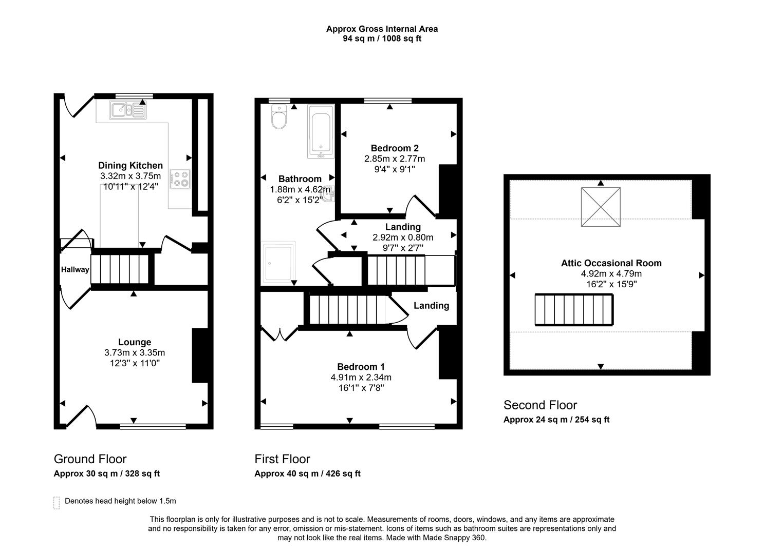 Floorplans For Woodseats Road, Sheffield