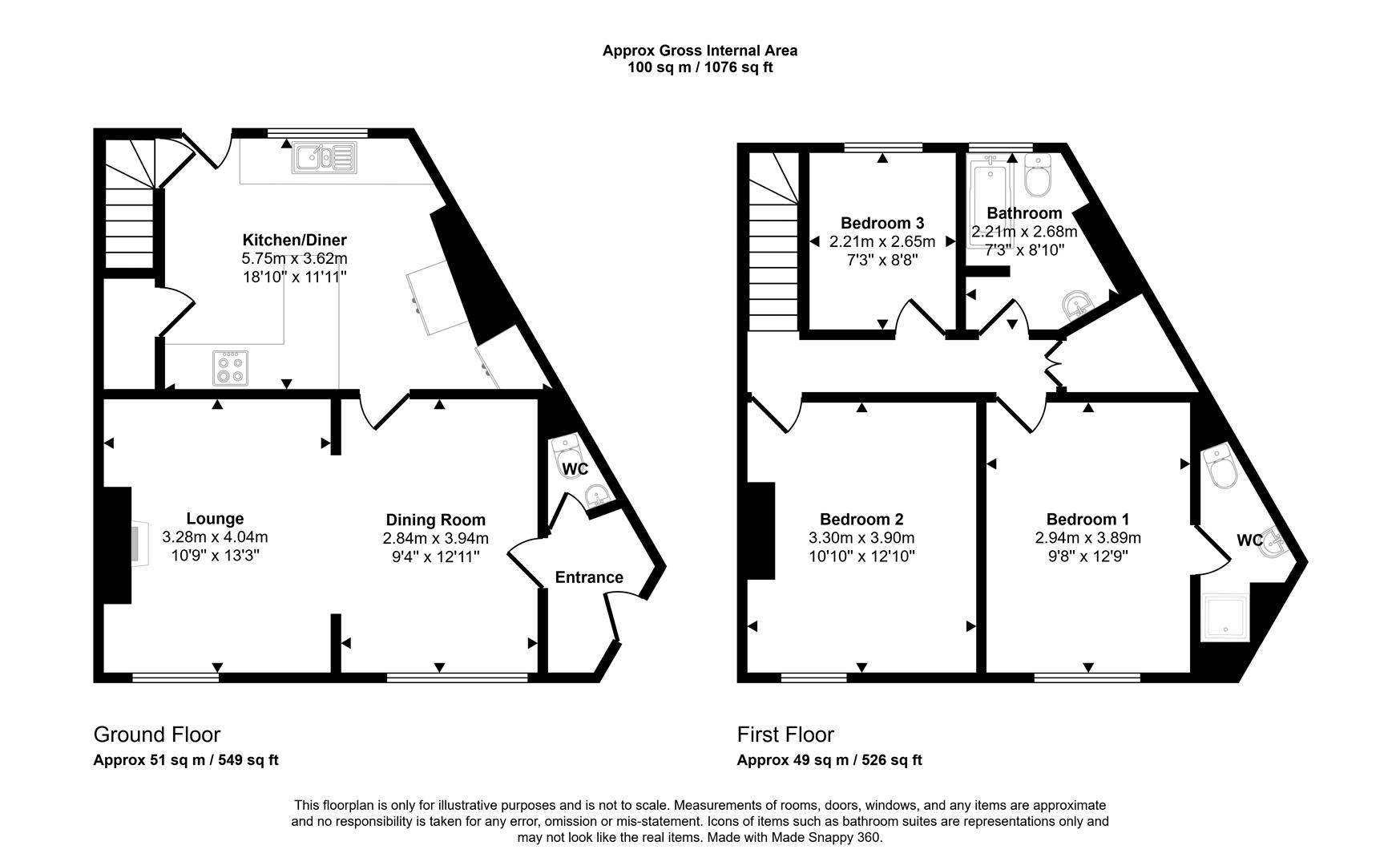 Floorplans For Hackthorn Road, Sheffield