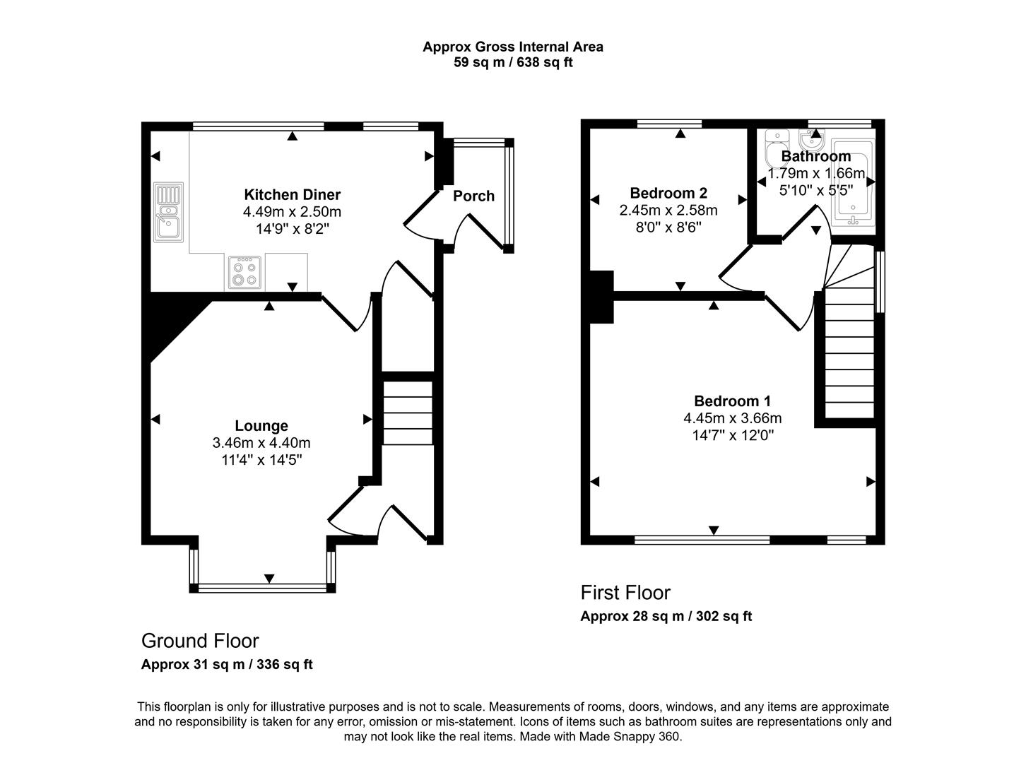 Floorplans For Chesterfield Road, Sheffield