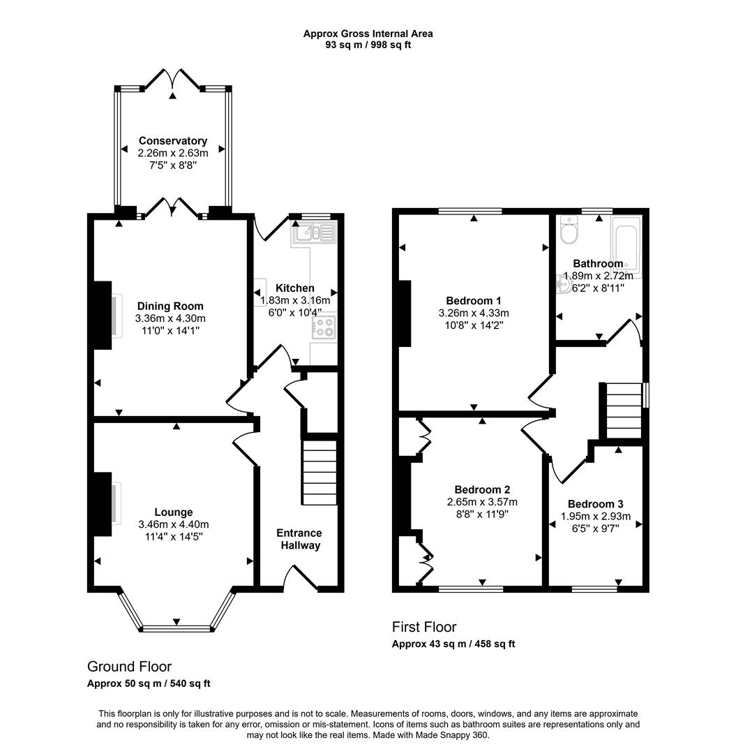 Floorplans For Havercroft Road, Sheffield