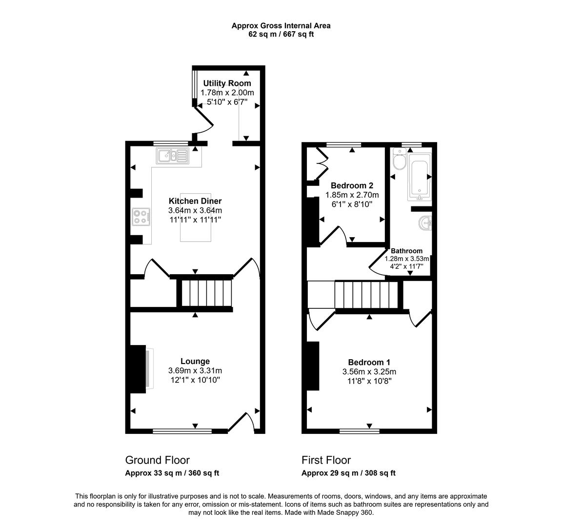Floorplans For Woodseats Road, Sheffield