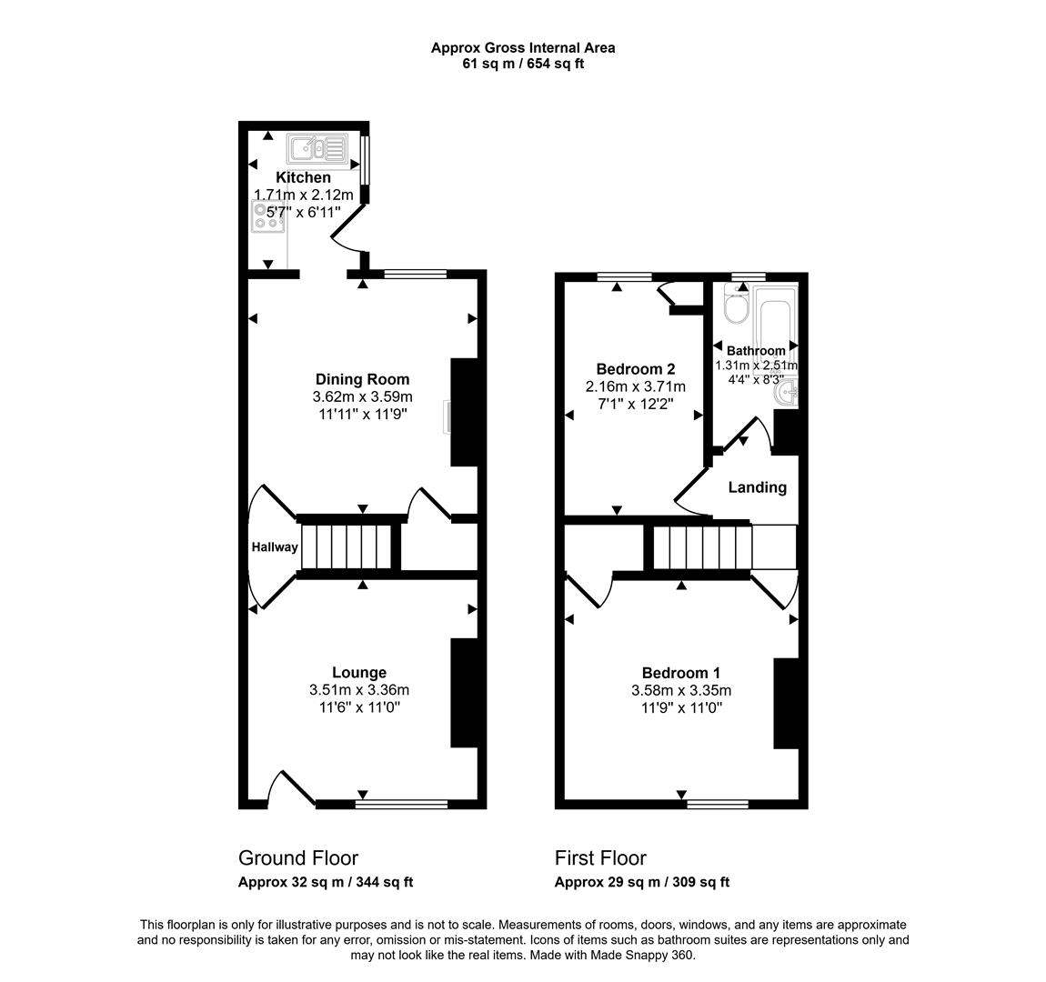 Floorplans For Woodseats Road, Sheffield
